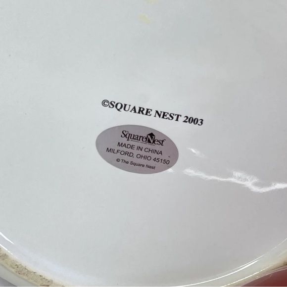 Vintage Square Nest Ceramic Cookie Jar Canister ‘BAKED COOKIES’ - Picture 9 of 9